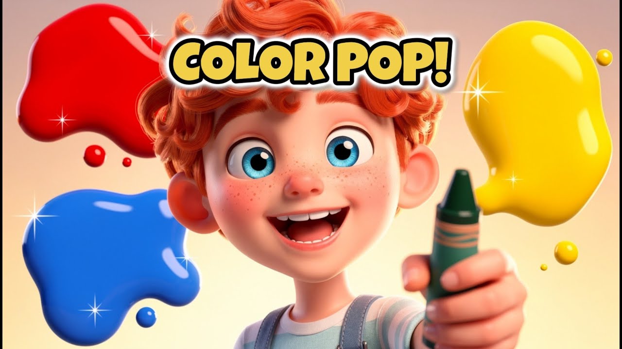 Learn Colors with KidArt! 🎨 Red, Yellow & Blue Song for Toddlers