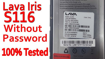 Lava iris 870 S116 flash file MT6735 100% Tested Firmware without Password