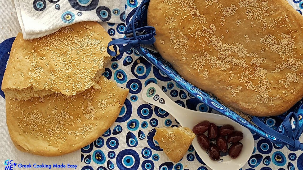 Lagana - Greek Flatbread for Clean Monday - Λαγάνα | Greek Cooking Made Easy