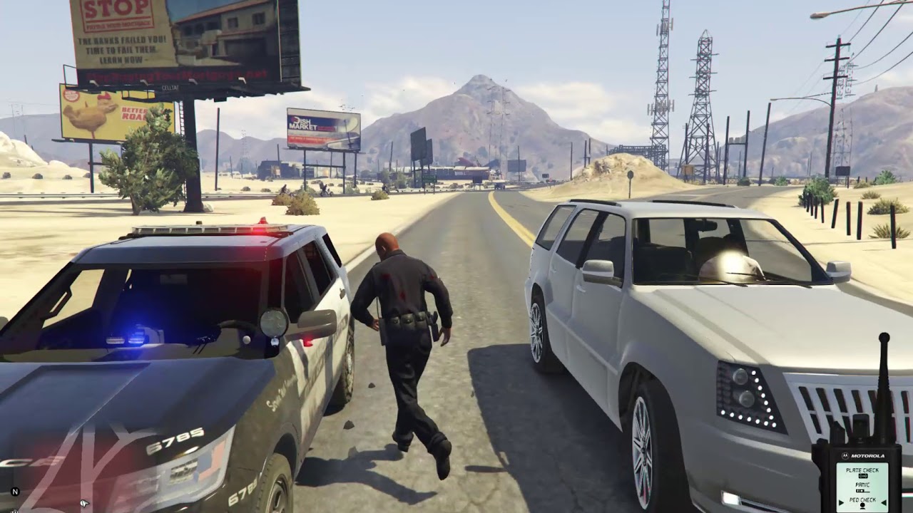 Grand Theft Auto V Great Police Chase ! - YouTube