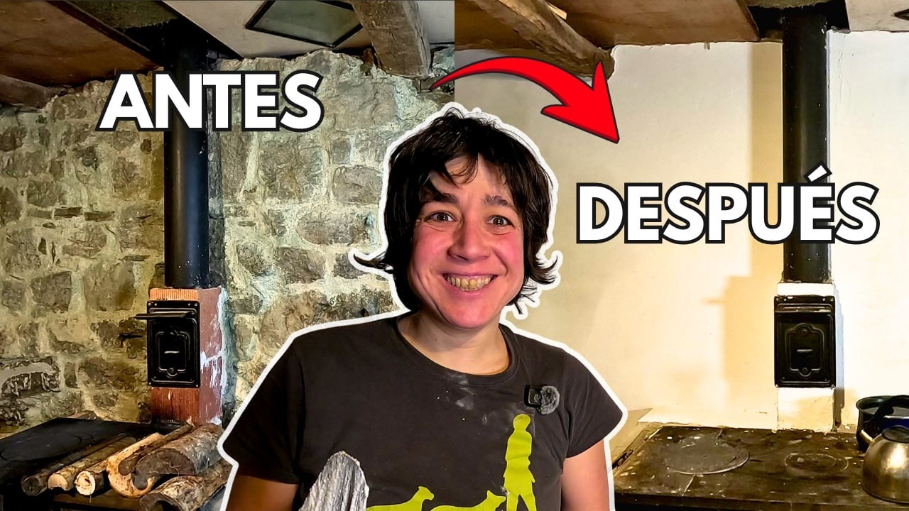 Rehabilitación CABAÑA de PIEDRA #127🏡¡CAMBIO RADICAL!😱 Antes y Después dentro de la cabaña