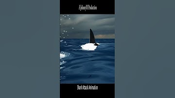 Shark Attack_3ds Max CG Animation #shorts