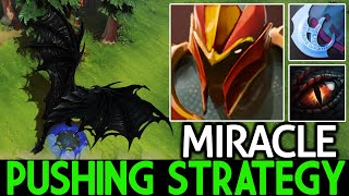 MIRACLE [Dragon Knight] Pushing Strategy with Manta Build Dota 2 screenshot 4