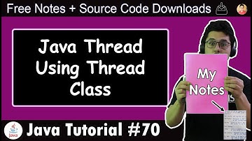 Creating a Thread by Extending Thread class