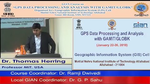 (Inauguration) GPS Data Processing and Analysis using GAMIT/GLOBK