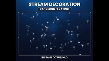 Dandelion Particle Animated Stream Overlay – Twitch & OBS Designs
