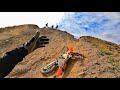 What goes up must come down hard enduro day at the impossible hill climbs