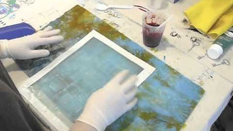 Screen Printing with Thickened Dyes & Thermofax Screens part 2