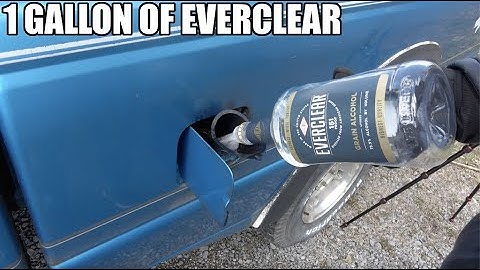 What Happens If You Fill Up An EMPTY Tank With Everclear? (152 Proof Alcohol)