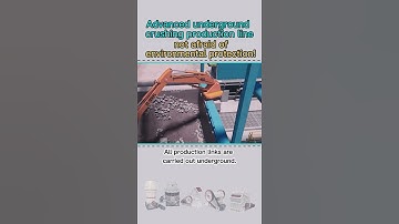 Advanced underground crushing production line