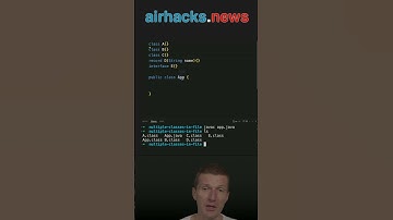 Why there can be only one public class per file? #java #shorts #coding #airhacks