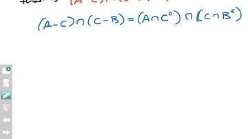 Using set identities, part 2 (Screencast 5.3.3)