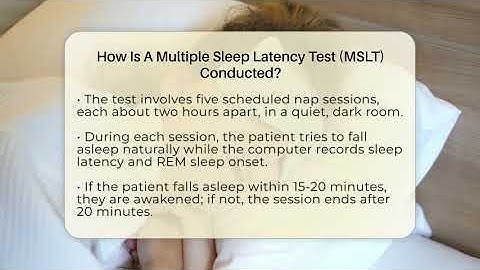 How Is A Multiple Sleep Latency Test (MSLT) Conducted? - Sleep Apnea Support Network