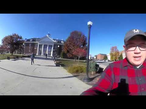 Walking to Volpe Library at Tennessee Tech in 360