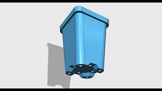 Seedling pot project in 123D