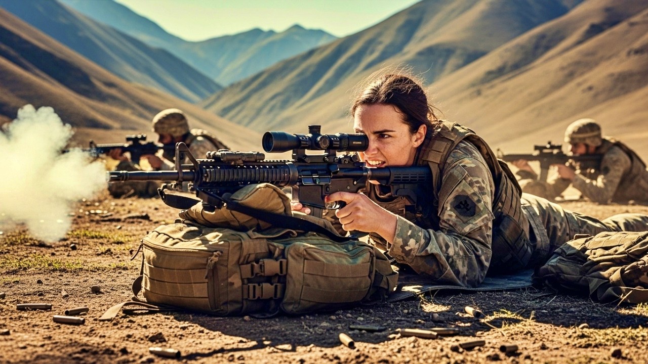 ¡Soliciten refuerzos! — pero antes de llegar la ayuda, su rifle francotirador habló desde la cresta