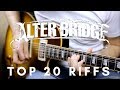 TOP 20 ALTER BRIDGE RIFFS (Medley Guitar Cover)