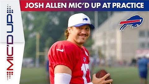 EXCLUSIVE - More Behind the Scenes of (Moustached) Josh Allen Mic