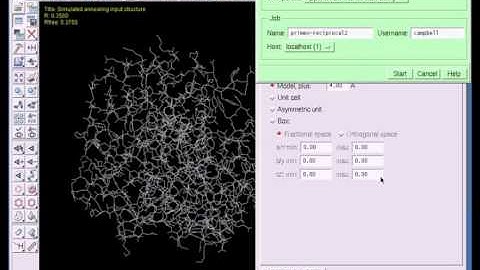 Performing a simulated annealing calculation