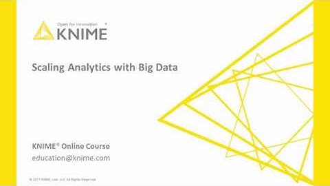 Scaling Analytics with Big Data