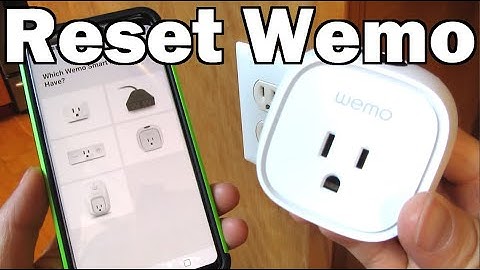 How to Reset Wemo Smart Plug