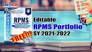 RPMS PORTFOLIO TEMPLATE 2021-2022 (FREE & EDITABLE)