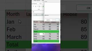 Calculate Total of All Months in ONE Trick ⚡No manual addition.One formula = full year total 📊