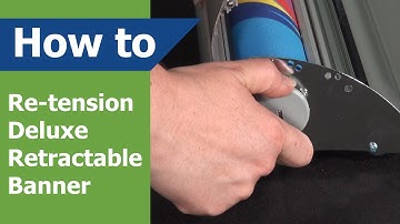 How to Re-tension Our Deluxe Retractable Banner - Vispronet