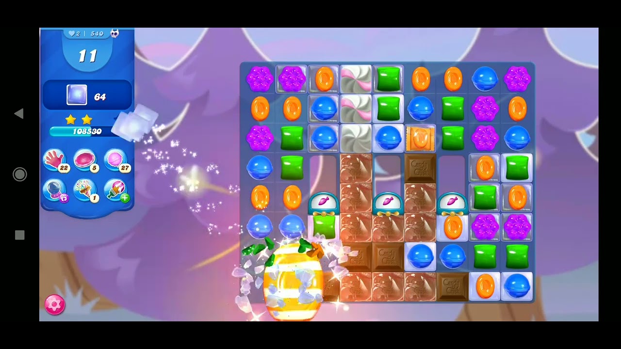 Candy Crush Saga Level 540 ⭐⭐⭐ No Booster - YouTube