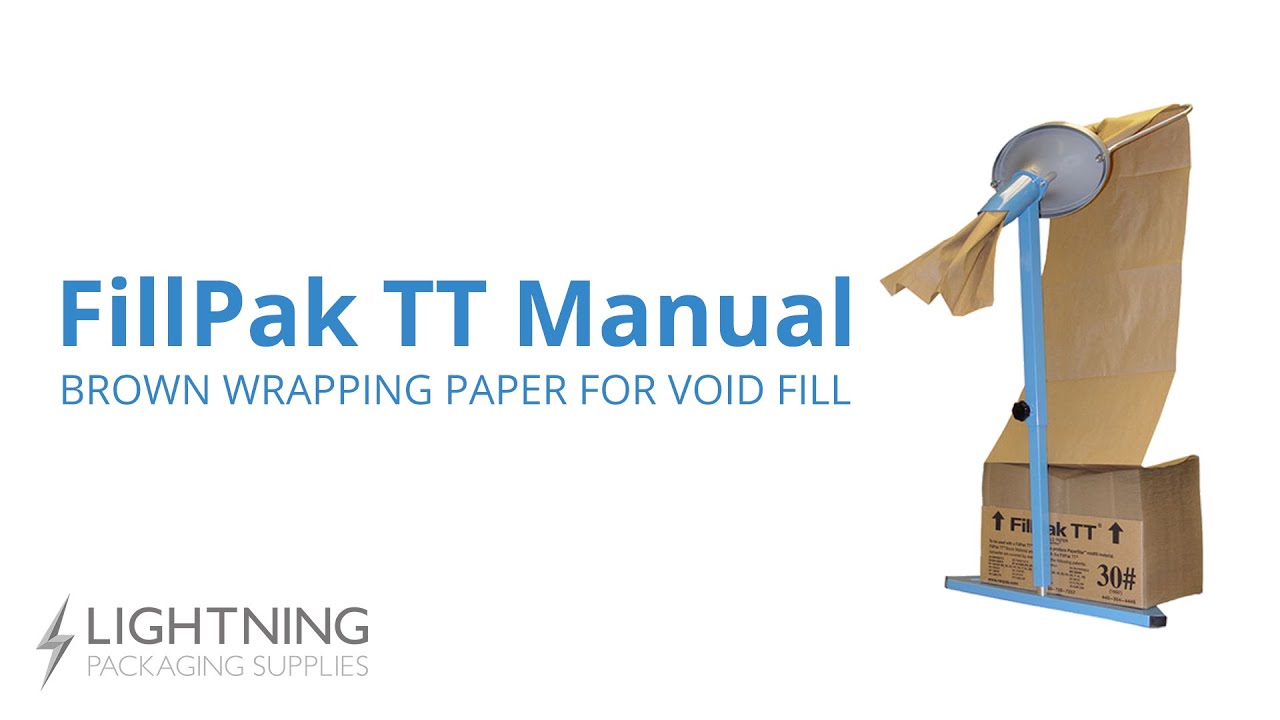 how to use paper as void fill – fillpak manual machine - YouTube