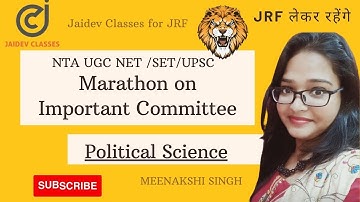 NTA UGC NET  I Marathon on Important Committee I  I Meenakshi Singh
