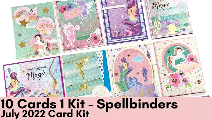 10 Cards 1 Kit | Spellbinders July 2022 Card Kit | Under the Sea Magic