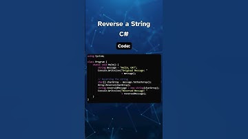 Reverse a String in C# #coding #tutorial #programming #clanguage #learning #strings #reverse #fun
