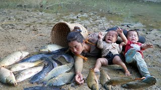 How to harvest giant fish ponds to sell - build a fish preservation oven with your children