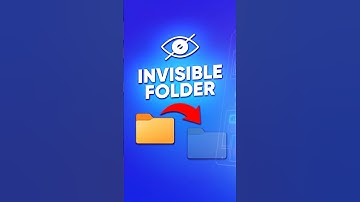 NO ONE WILL BE ABLE TO RUMMAGE THROUGH YOUR FOLDERS ANYMORE! INVISIBLE FOLDER #invisible #folder