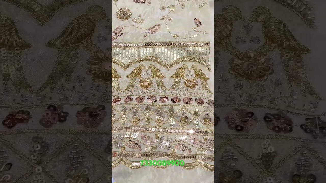 Boutique Fabric Collection | New Embroidery Designs | Pure Tissue Fabric | Wholesale Fabric in Surat