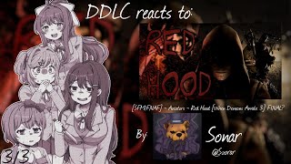 Ddlc Reacts To Fnaf Red Hood By Sonar 33 Gc Reaction Video