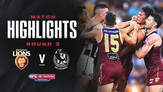 Brisbane Lions v Collingwood Highlights | Round 3, 2024 | AFL