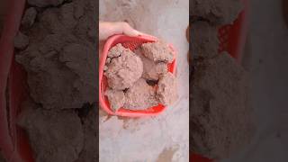 dusty gritty Red Dirt mini chunks dry crumbling🔥💨🤤 #satisfying #asmr #mouthwatering #gritty #reddirt