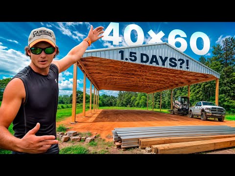 Can we build a 40x60 in less than 1.5 days @nbconstructon