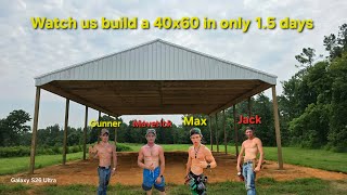 Can we build a 40x60 in less than 1.5 days @nbconstructon 