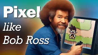 Create simple Dirt and Grass Tiles (with a little help from Bob Ross) /// Learning Pixel Art No.5