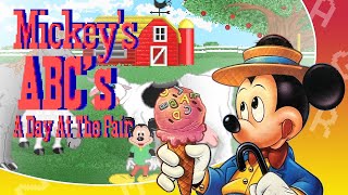 Mickey's ABC's A Day At The Fair - Full Gameplay, No commentary, ENG, 1992