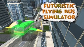 Futuristic Flying Bus Sim 3D screenshot 1