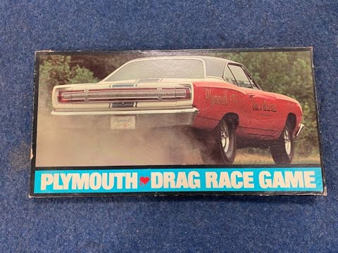 Toy Tuesday! The Plymouth Drag Race Board Game! Barracuda, Road 