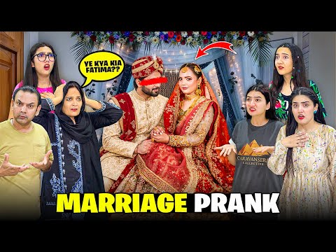 Marriage Prank With My Family😱🥰|Ghar Walay Shock Hogaye😰🤣|My First Bridal Look👰🏻‍♀️♥️|Sistrology 