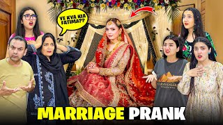 Marriage Prank With My Family😱🥰|Ghar Walay Shock Hogaye😰🤣|My First Bridal Look👰🏻‍♀️♥️|Sistrology 