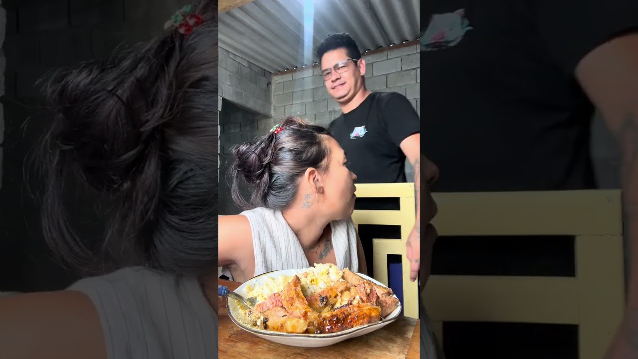 COSTELA ASSADA ARROZ E FEIJÃO ALMOÇO DE hoje 