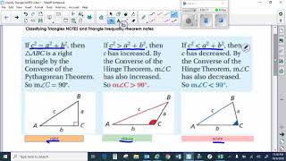 Classify Triangle NOTES video 6 5 min