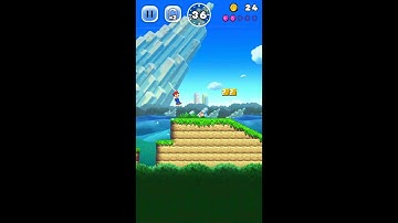 Super Mario Run. Part 1-1 Up and over